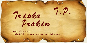 Tripko Prokin vizit kartica